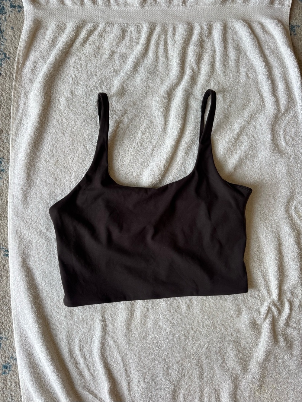 Athleta Black Square-Neck Cropped Camisole NWOT